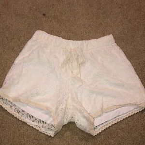 lace shorts